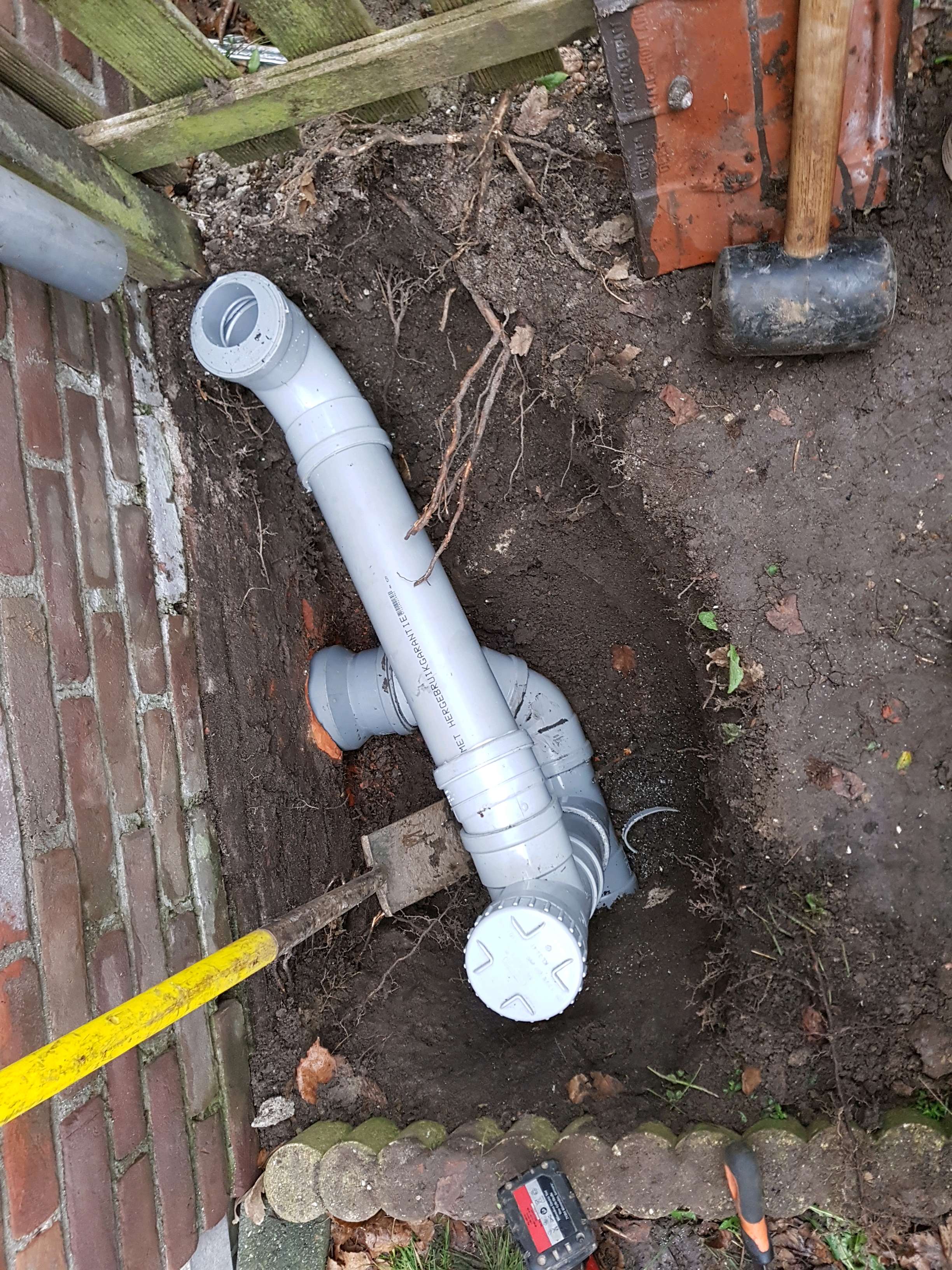 Nieuwe Huisaansluiting In Breukelen Afgebroken Riolering Bij De Woning Nieuwe Huisaansluiting In Breukelen Afgebroken Riolering Bij De Woning